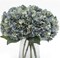 6pcs Artificial Silk Hydrangea Flower Bouquets - Deep Lake Blue